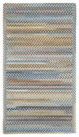 Kill Devil Hill Cross Sewn Braided Rectangle Rug, Light Blue, 3'x5'