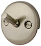 Kingston Brass Round Overflow Plate With Trip Lever, Brushed Nickel