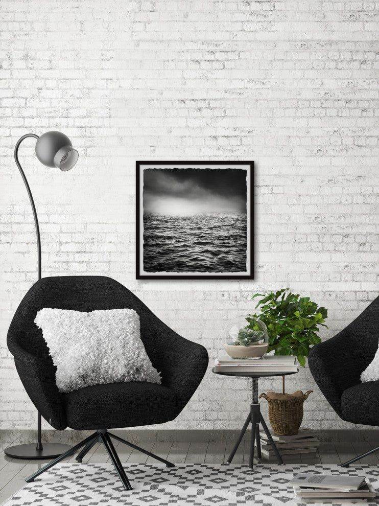 "Ocean Storm" Framed Painting Print, 24x24