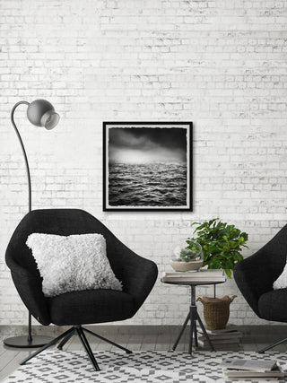 "Ocean Storm" Framed Painting Print, 24x24