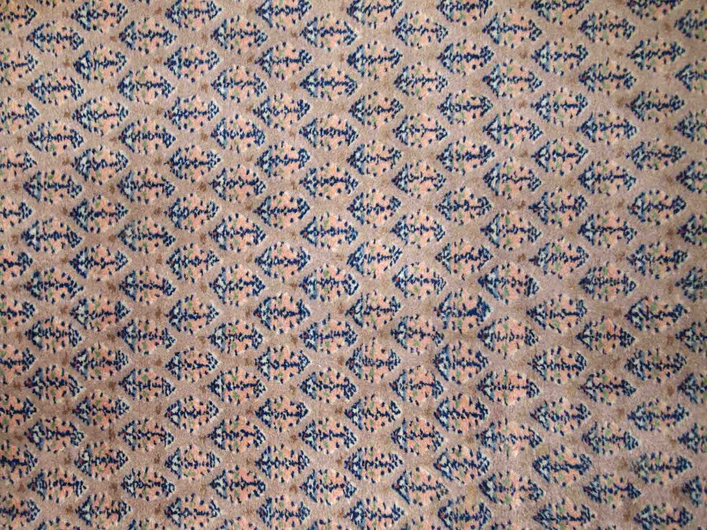 Handmade Vintage Indian Seraband Runner 2.4'x9.8', 74cmx301cm 1970s