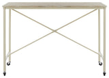 Safavieh Callie Rolling Desk, Rustic Brown/Cream