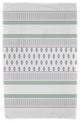 30x60" Comb Dot, Stripe Print Beach Towel, Purple