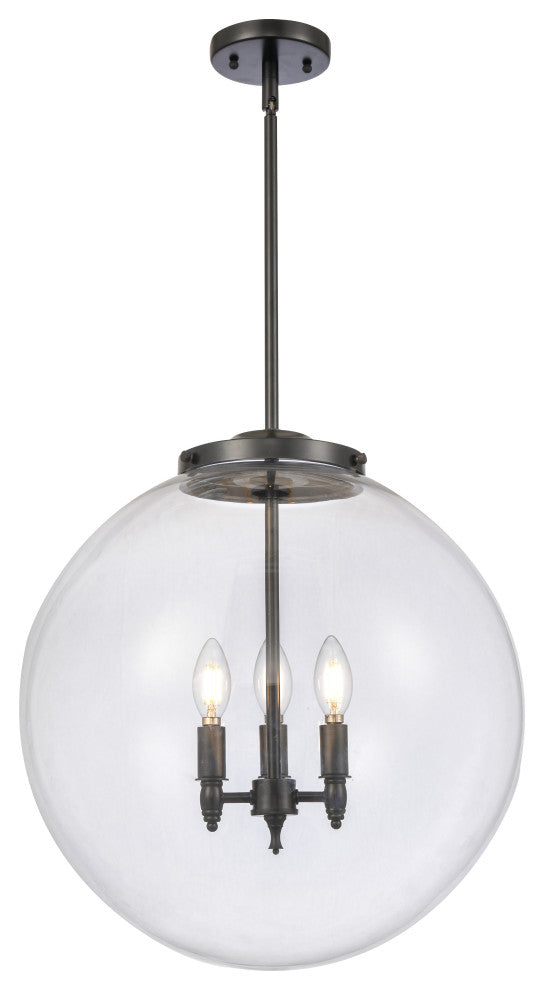 INNOVATIONS 221-3S-BK-G202-18 3-Light Pendant Matte Black