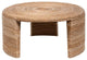 Coaster Coastal Wood Round Three Legs Coffee Table in Natural