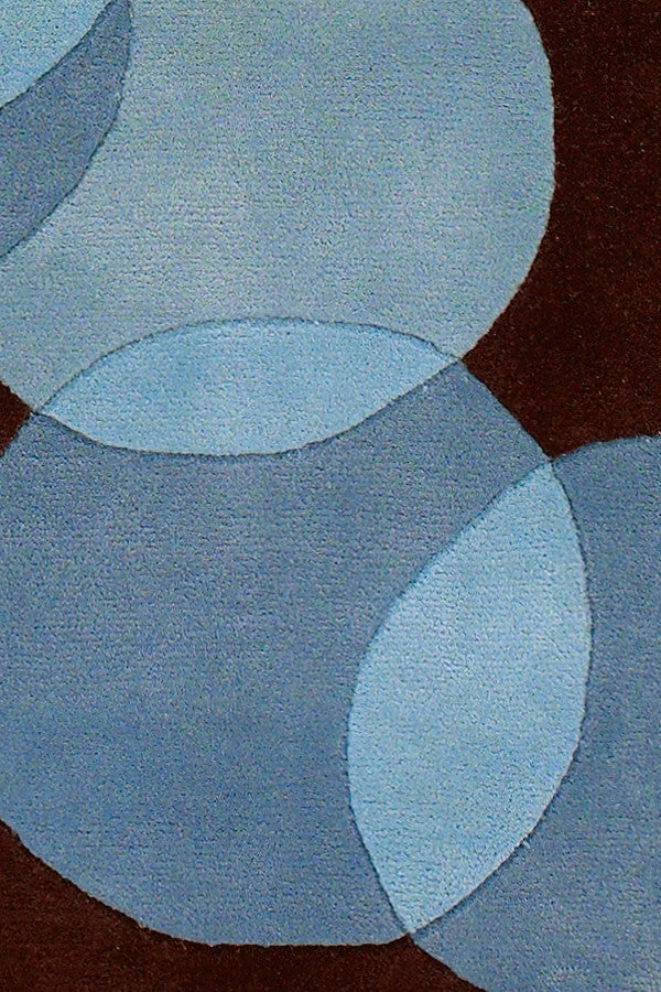 Avalisa Contemporary Area Rug, Blue, 5'x7'6"