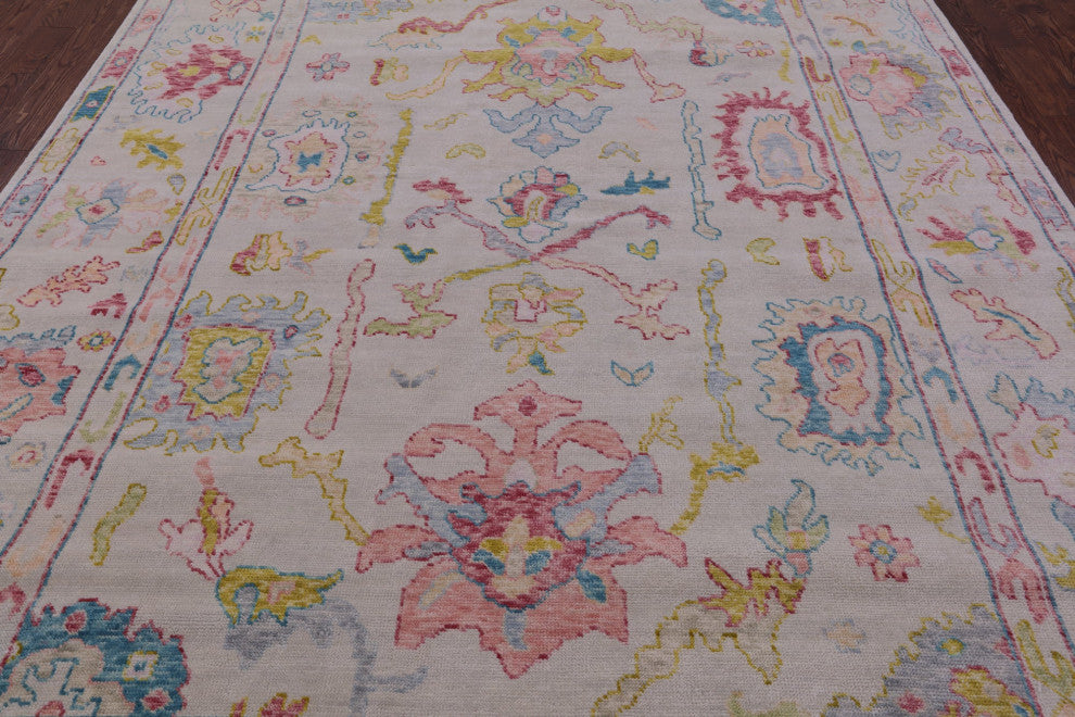 8' 11" X 12' 1" Turkish Oushak Handmade Wool Rug - Q16082