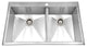 Houzer BCD-3322 Zero Radius Topmount Stainless Steel 1-Hole Bowl Kitchen Sink