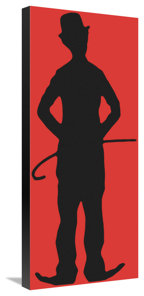 "Charlie Chaplin - Stock Silhouette" Canvas by Hollywood Photo Archive, 13x30"