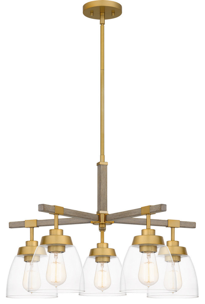 Quoizel BKT5024LG 5-Light Chandelier, Burkett