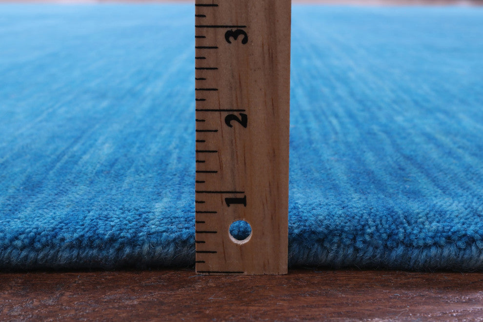 9' 0" X 12' 0" Persian Gabbeh Handmade Wool Rug - Q15205