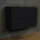 Salt 18Dx24" Floating Bathroom Vanity, Black, Cabinet Only