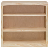 Solid Wood Bookcase 36x36, Unfinished