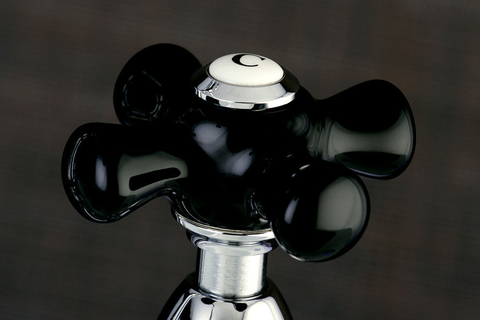 Kingston Brass Bridge Kitchen Faucet, Polished Chrome