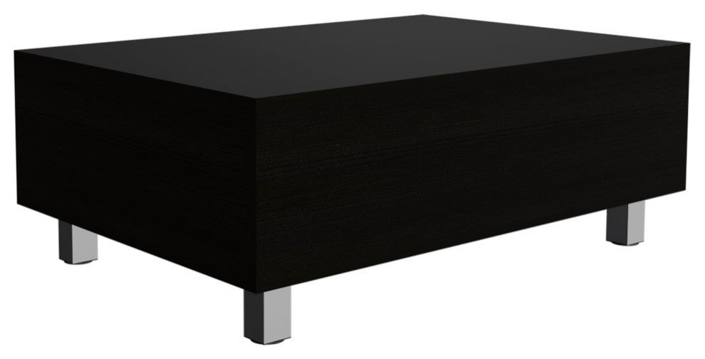 Boston Top Coffee Liftable Table, Black