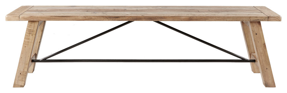 INK+IVY Sonoma Dining Bench, Natural, Natural, 4-Piece Dining Set
