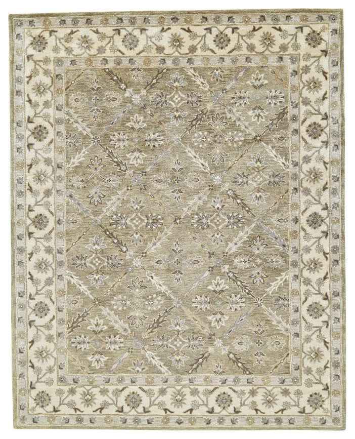 Weave & Wander Botticino Rug, Sage, 5'x8'
