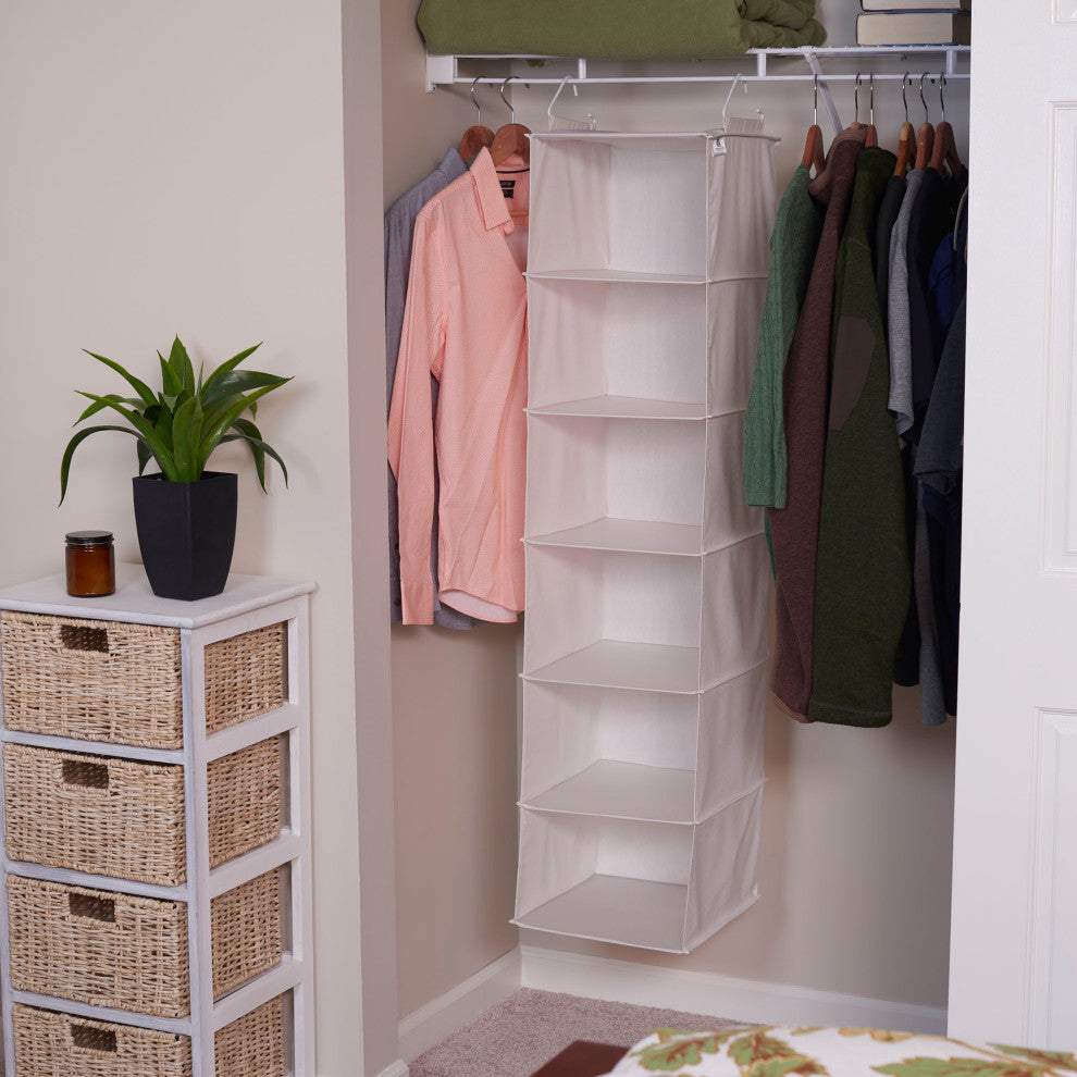 6-Shelf Hanging Closet Organizer