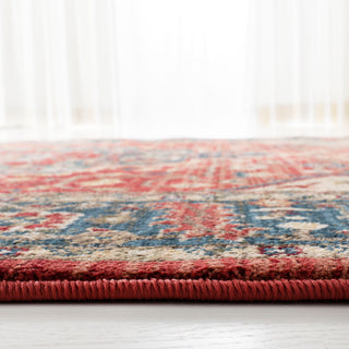 Safavieh Lauren Ralph Lauren Collection LRL1221 Rug, Red/Navy, 6'7" Round