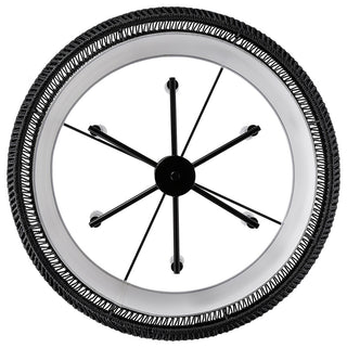 Everly 6 Light Chandelier, Matte Black With Modern Black Rattan Shade