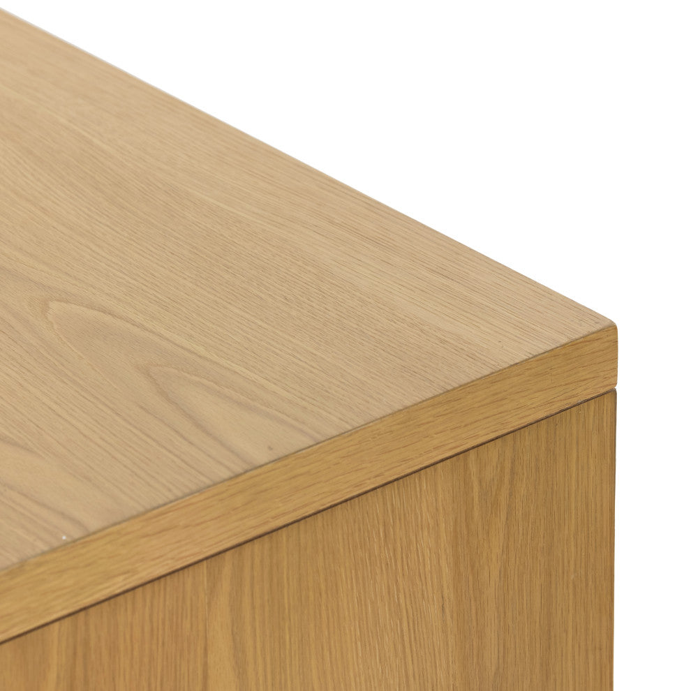 Allegra Sideboard-Honey Oak Veneer