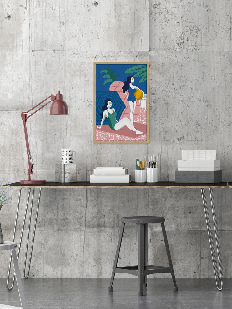 "Vacation Should Be" Framed Painting Print, 24"x36"