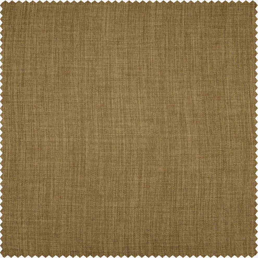 Butterscotch Faux Linen Room Darkening Sample Swatch, 4Wx4L