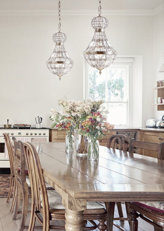 Regina Crystal, Metal Empire LED Chandelier, 12"