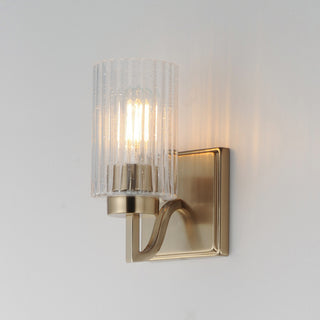 Maxim 21371 Rigata 9" Tall Bathroom Sconce - Polished Nickel