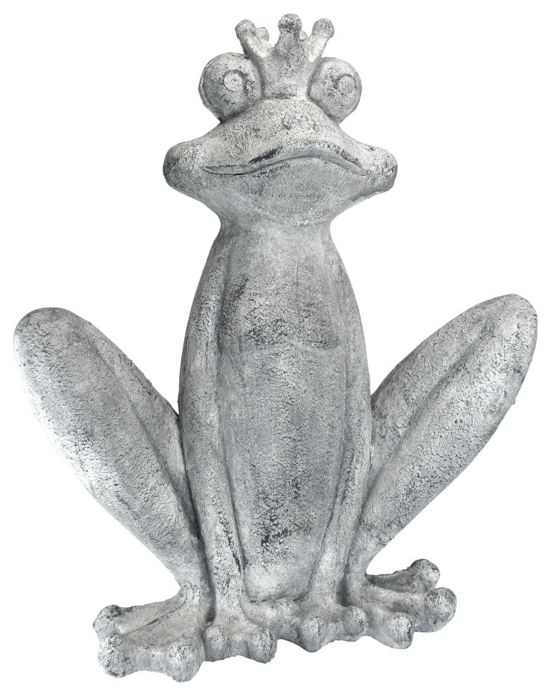 Big Old Bull Frog King Garden Statue