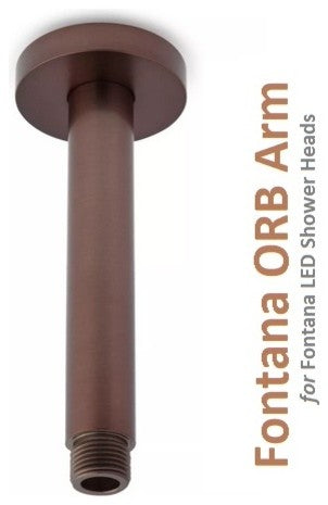 Fontana Oil Rubbed Bronze Shower Arm For Color Changing LED Rain Shower Head