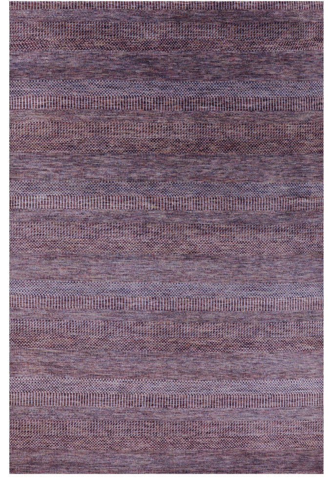 Wool and Silk Savannah Grass Handmade Rug 6' 2" X 9' 3" Q11934