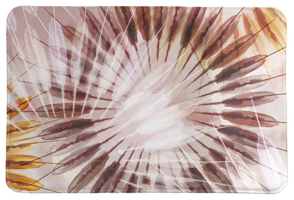 Laural Home Nature's Feathers Memory Foam Rug