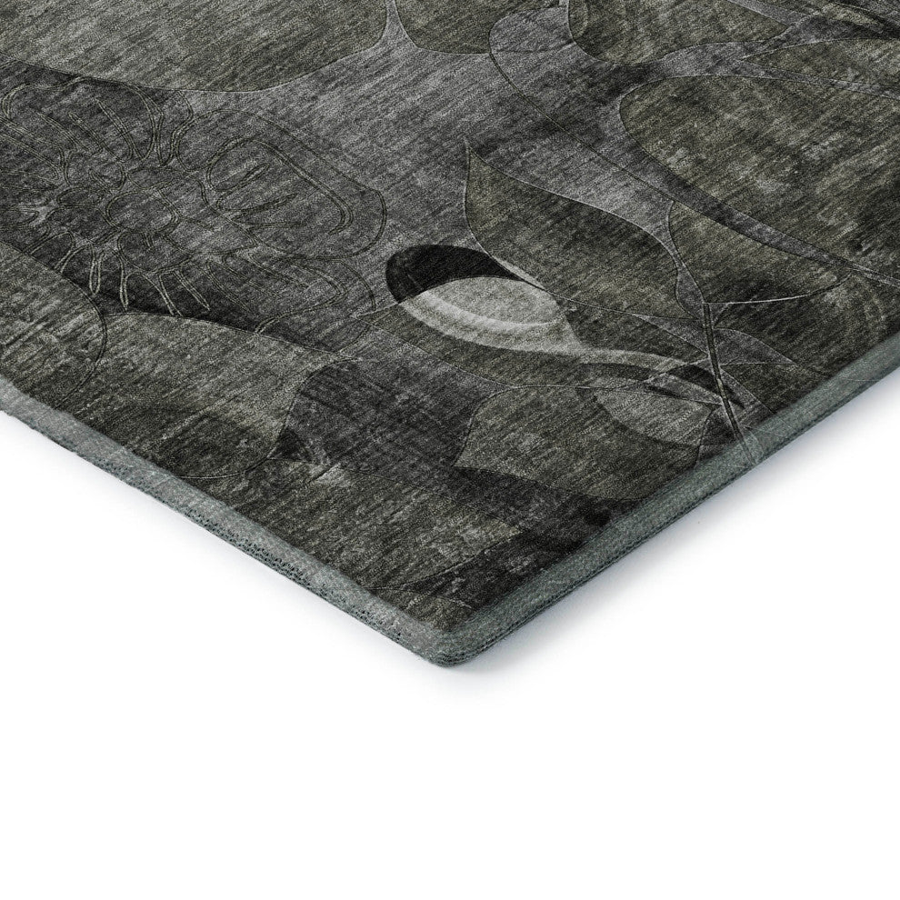 Premium Machine Washable Mayfield AMF558 Gray 5' x 7'6" Rug