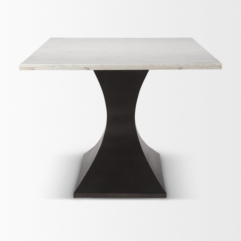 Maxton 79.0L x 39.0W x 30.0H Marble Top Dining Table