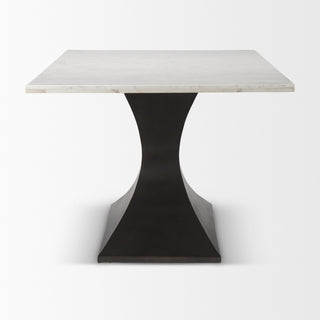 Maxton 79.0L x 39.0W x 30.0H Marble Top Dining Table