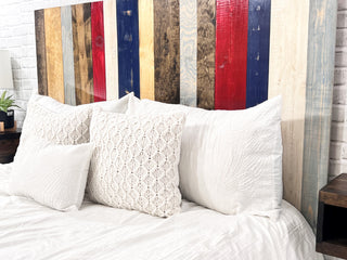 Handcrafted Headboard, Leaner Style, Americana Mix, Twin