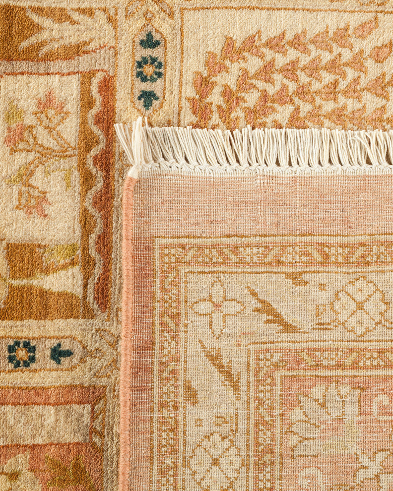 Genesis, One-of-a-Kind Hand-Knotted Area Rug Pink, 8'1"x9'10"