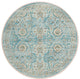 Indoor/Outdoor Marbella MB5 Mediterranean Machine Washable 6' x 6' Round Rug