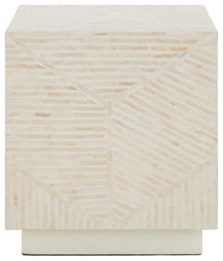 Safavieh Kiely Square Stool, Champagne