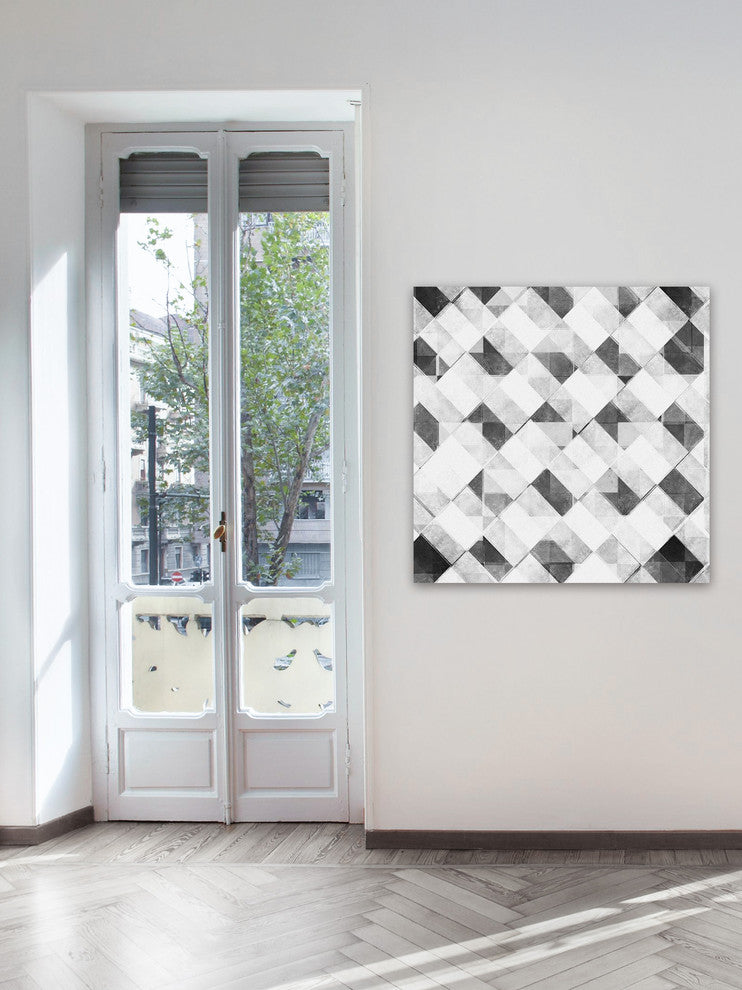 "Restricted Compilation" Painting Print on Canvas