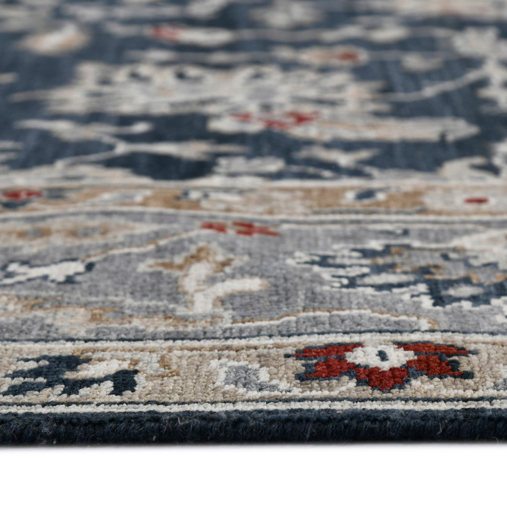 Bristol Krisha Area Rug, Blue, 10' x 14', Bordered