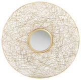 Safavieh Harner Mirror, Brass