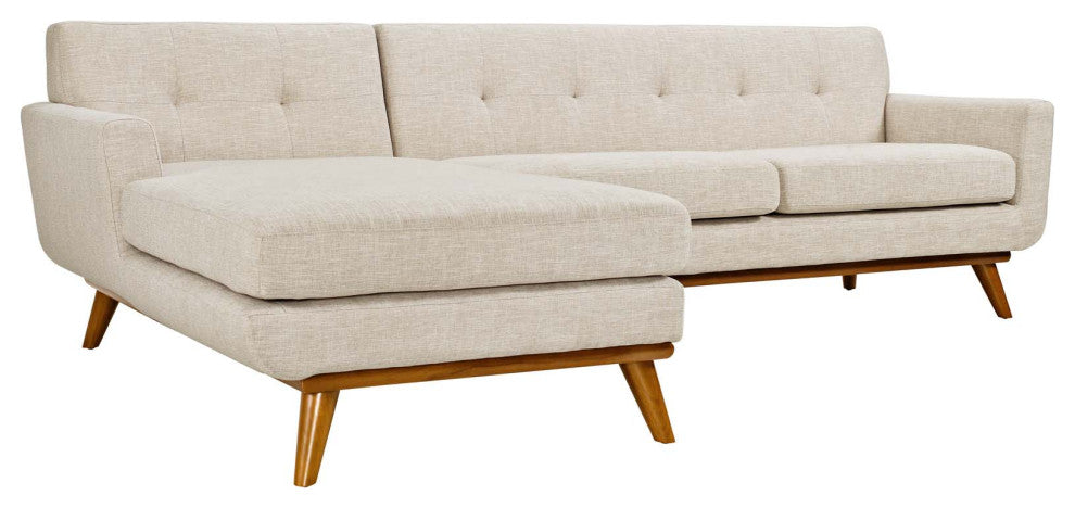 Beige Engage Left-Facing Sectional Sofa