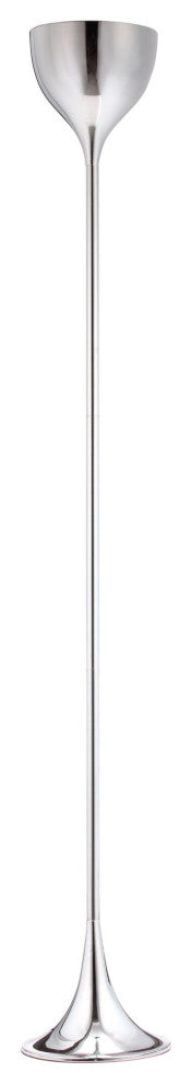 Floor Lamp Light, Steel Metal, Chrome, Kitchen Lounge Bistro Lobby Hospitality