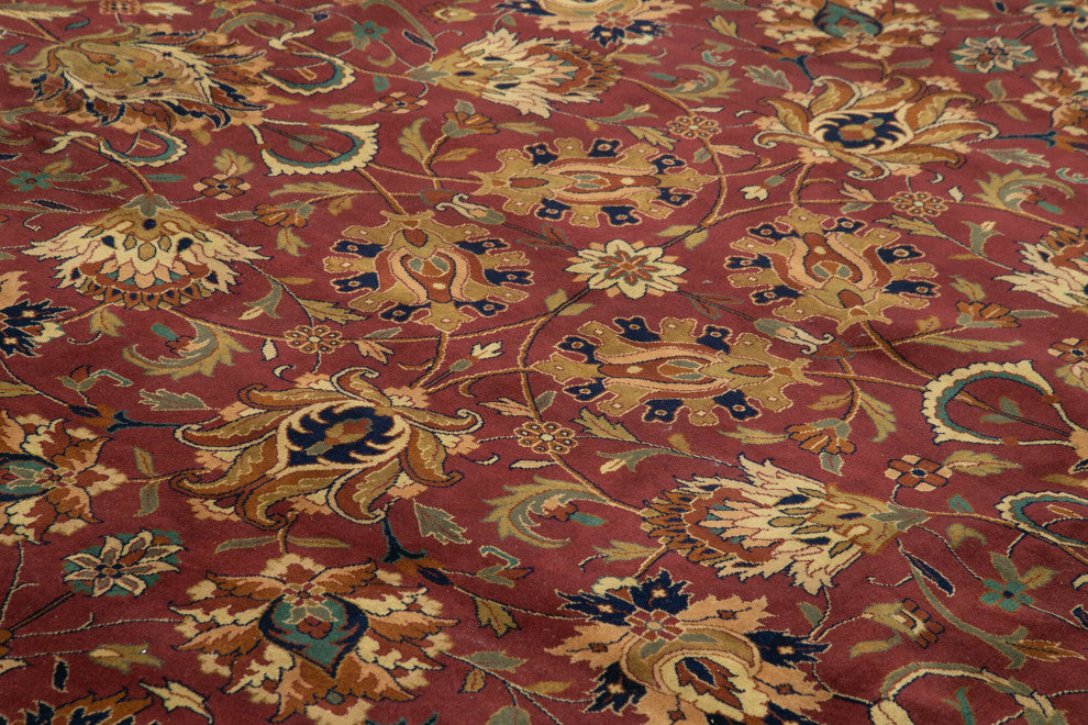 Rug N Carpet - Handmade Oriental 12' 1" x 15' 2" Large Oushak Area Rug