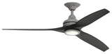 Fanimation Spitfire Ceiling 48" Fan/LED Light, Galvanized/Black