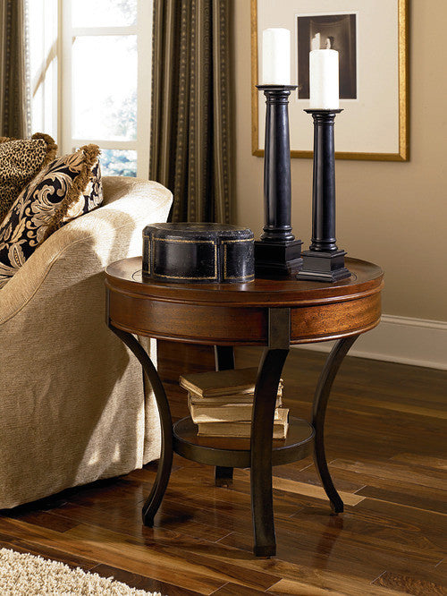 Hammary Sunset Valley Round End Table, Brown 197-917