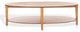 Safavieh Couture Leonardi Oval Wood Coffee Table, Natural