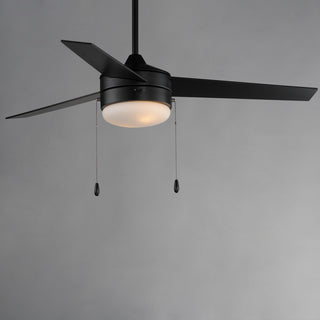 Maxim 89906 Trio 52" 3 Blade Indoor LED Ceiling Fan - Satin Nickel / Black
